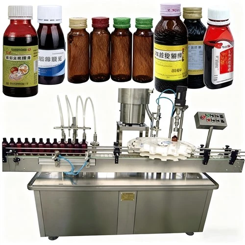 Automatic Liquid Filling and Capping Machine